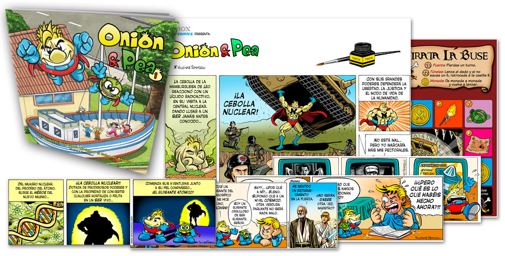 Onion & Pea. Las aventuras de la Cebolla Nuclear y el Guisante Atómico